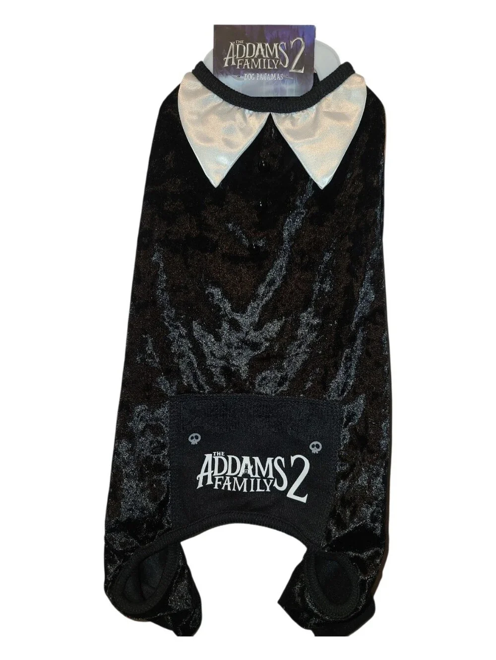The Addams Family Dog Costume Black Velvet NEW Sm